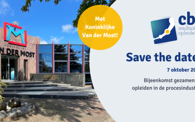 Save the date: Inspirerende bijeenkomst op 7 oktober met Cbt en Koninklijke Van der Most